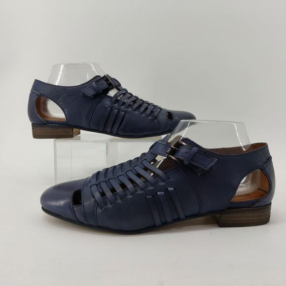 Coldwater Sandals Blue Leather Blue Twin Falls Size 8.5 M - Picture 2 of 13